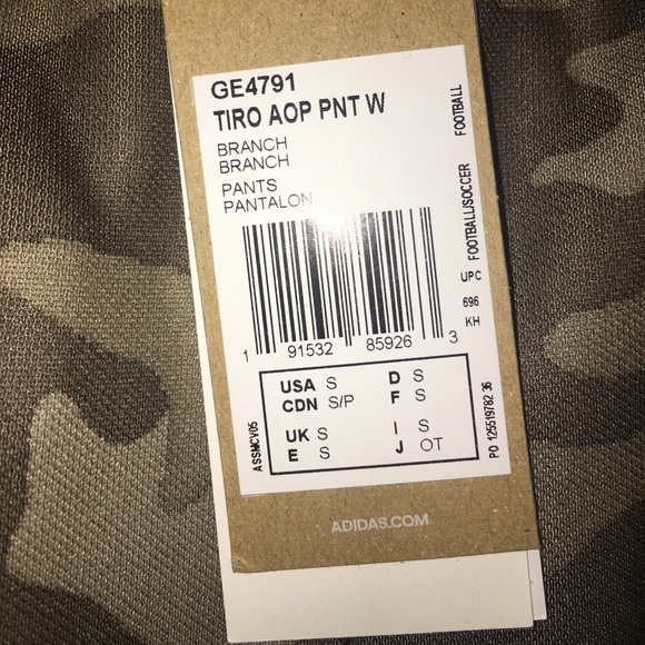 NWT Adidas - Tiro AllOver Print Pants - Camo - Picture 9 of 10